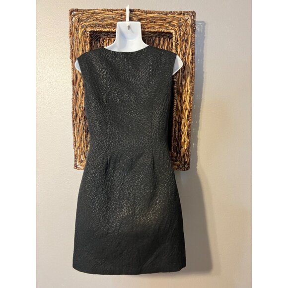 YUMI Dress Small US 2 4 EUR 38 UK 10 Black Shimmer Stretch Career Church NWT NEW - Picture 4 of 9